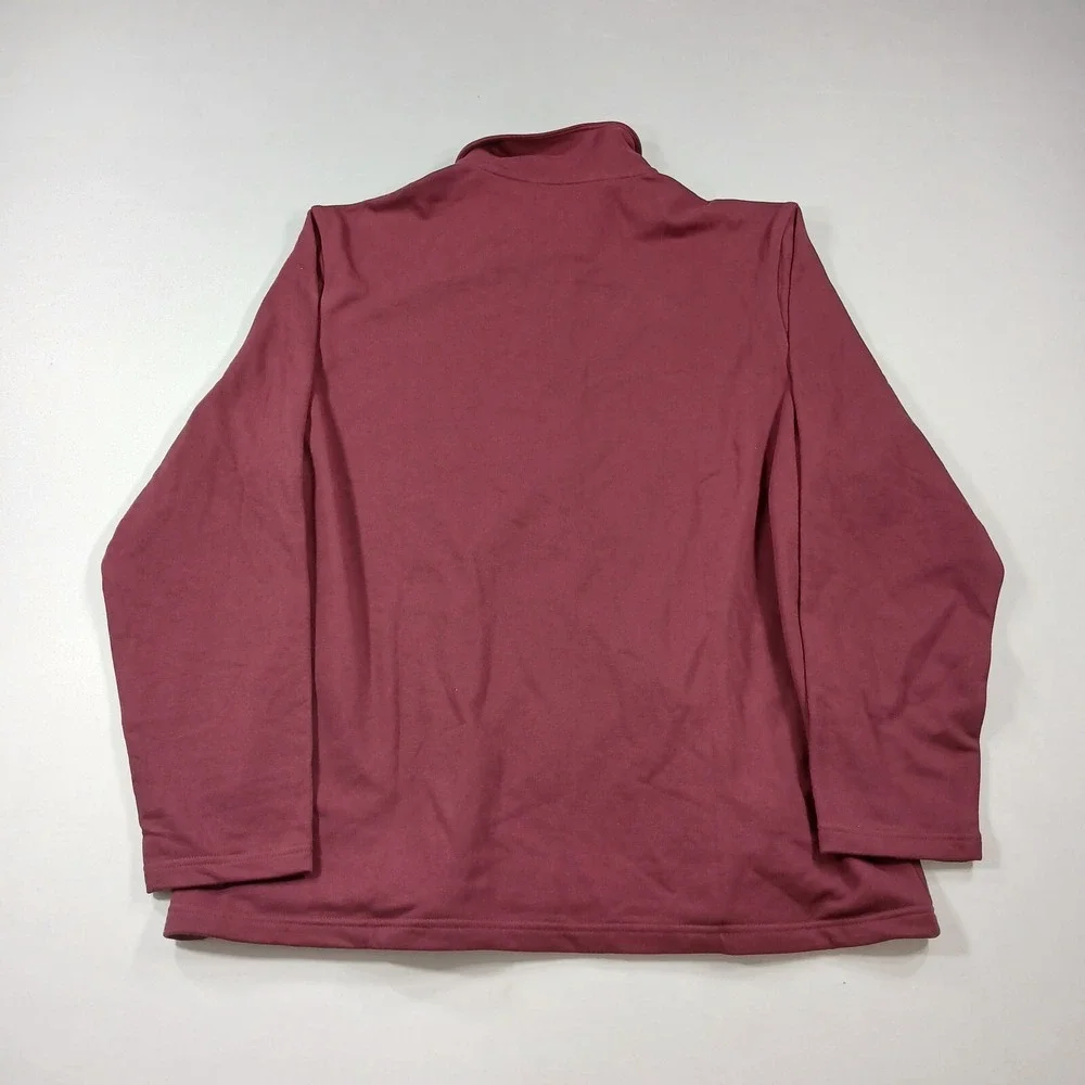 Alfani Zip-Front Sweater Jacket Mens 2XL Maroon Banner Cotton‎ Blend NEW
